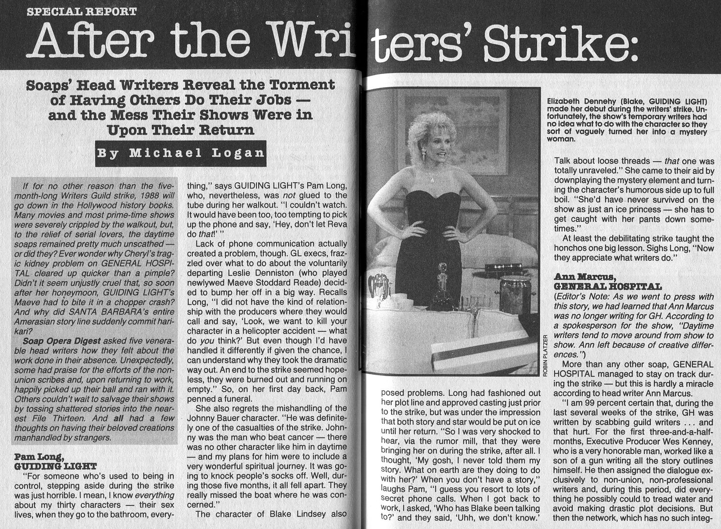 Writers strike 1988 Discuss The Soaps Archive (2010 2014) Soap
